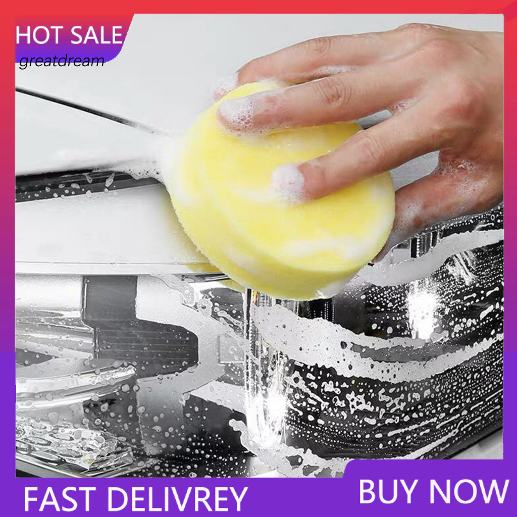 Waxing Sponge Set Safe 10pcs Car Pads Scratch-free Round Applicators for Automotive Polishing Detailing Durable Beauty S