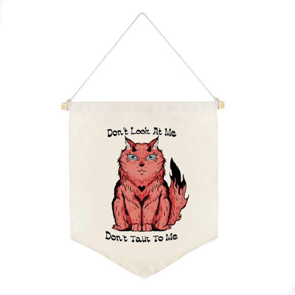 Flâmula Don't Look at Me, Don't Talk to Me || Decor Decoração Tumblr Aesthetic Pinterest Pentagrama