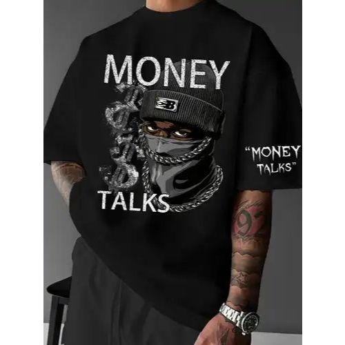 🔥 CAMISETA MONEY TALKS – ESTILO QUE IMPÕE RESPEITO! 💸