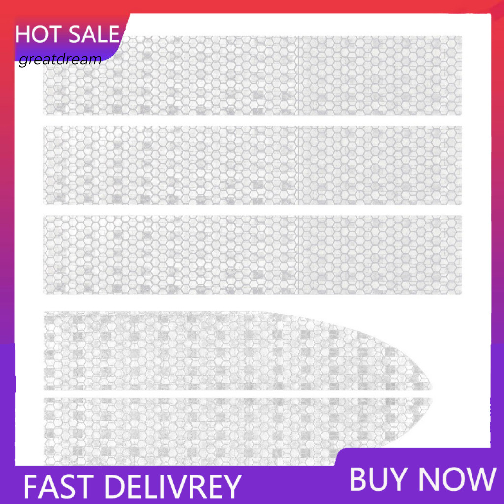 Vehicles Reflective Stickers Car 2pcs Waterproof Warning Strips Stripes Rear Trunk Fender Anti-collision Decorative for