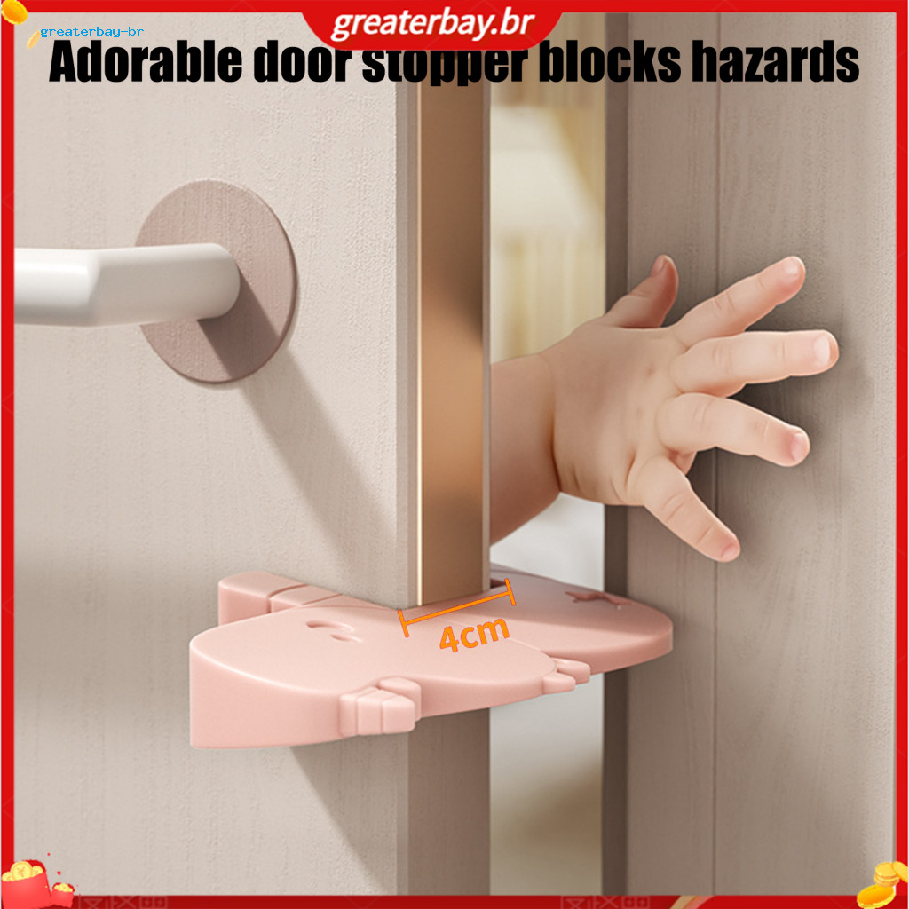 Silicone Door Stopper Animal Shape – Baby Safety Wedge Prevents Slamming Pet Friendly Heavy Pinch Guard for Home Use i