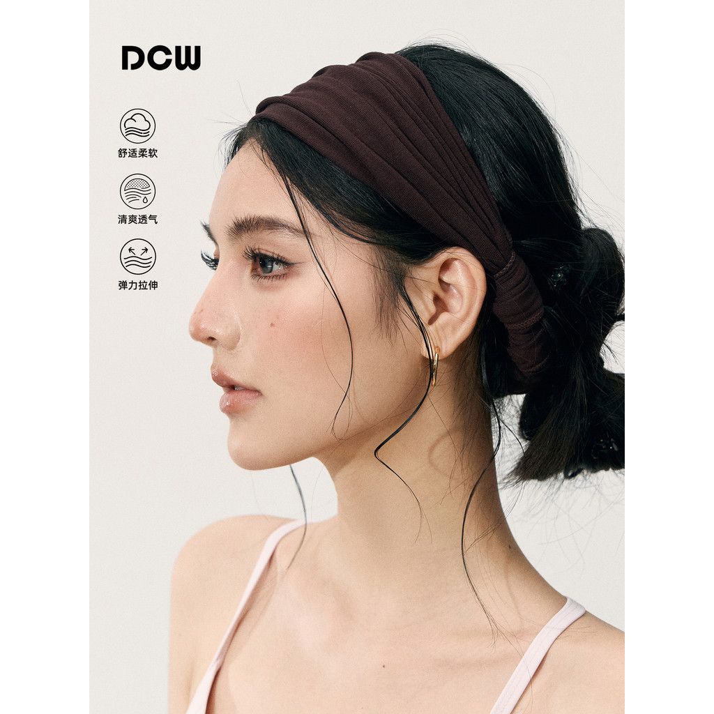 DCW Face-Revealing Pequena Yoga Headband Feminino Macio Waxy Skin-Friendly Sports Diário Dual-Use Headband Fitness Train
