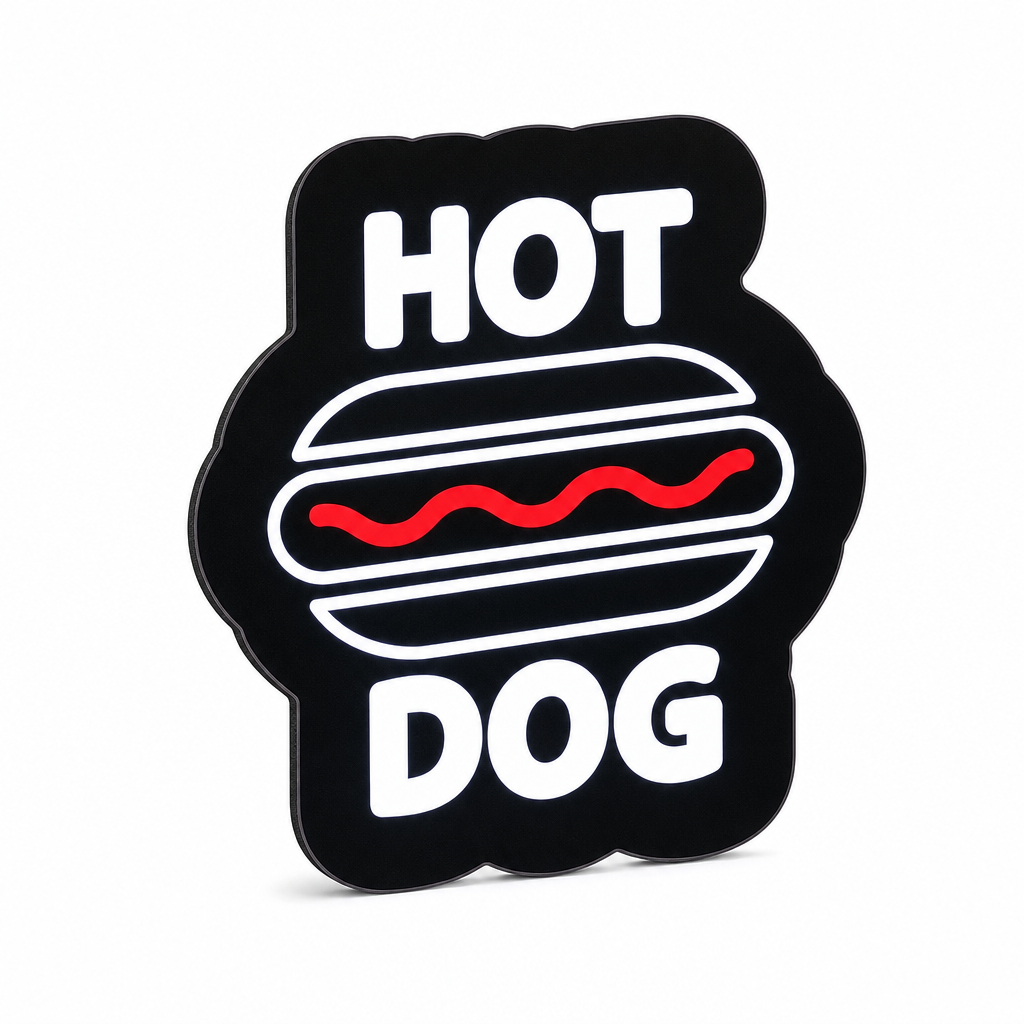Letreiro Led Luminoso Hot Dog - Decoração