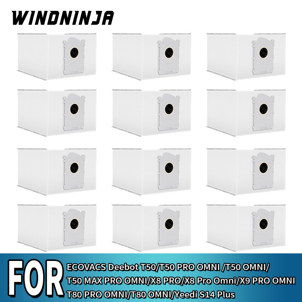 Acessórios para Casa - Saco Coletor para Ecovacs Deebot X8 Pro Omni, X9 PRO OMNI, T50 PRO OMNI, T50 OMNI, T80 PRO OMNI,