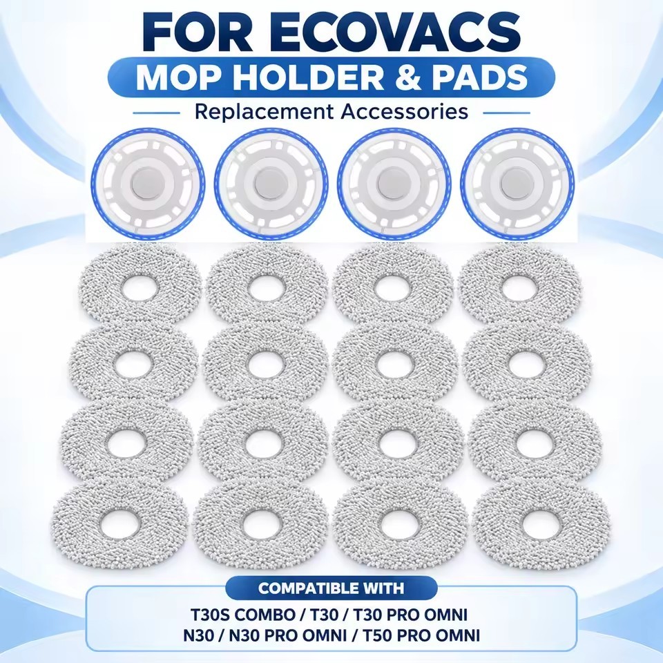 Suporte Peças De Reposição Apto Para Ecovacs T30S COMBO T30 Pro Omni N30 N30 T50 Robô Aspirador Acessórios