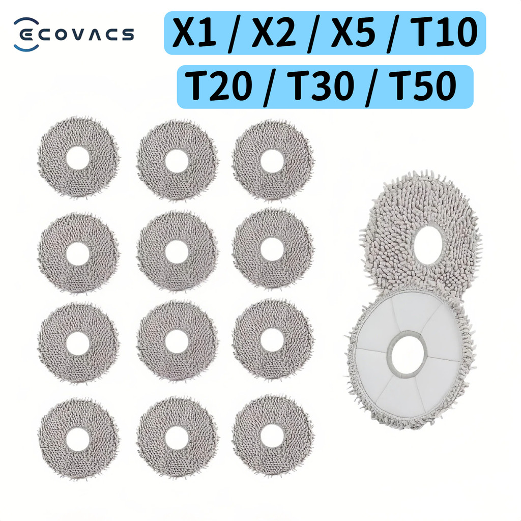 Pano Esfregão ECOVACS Deebot T30 Pro Omni T50 X1 X2 X1 X2 T5 T10 T20 T30s Combo Robô Aspirador De Pó Parte