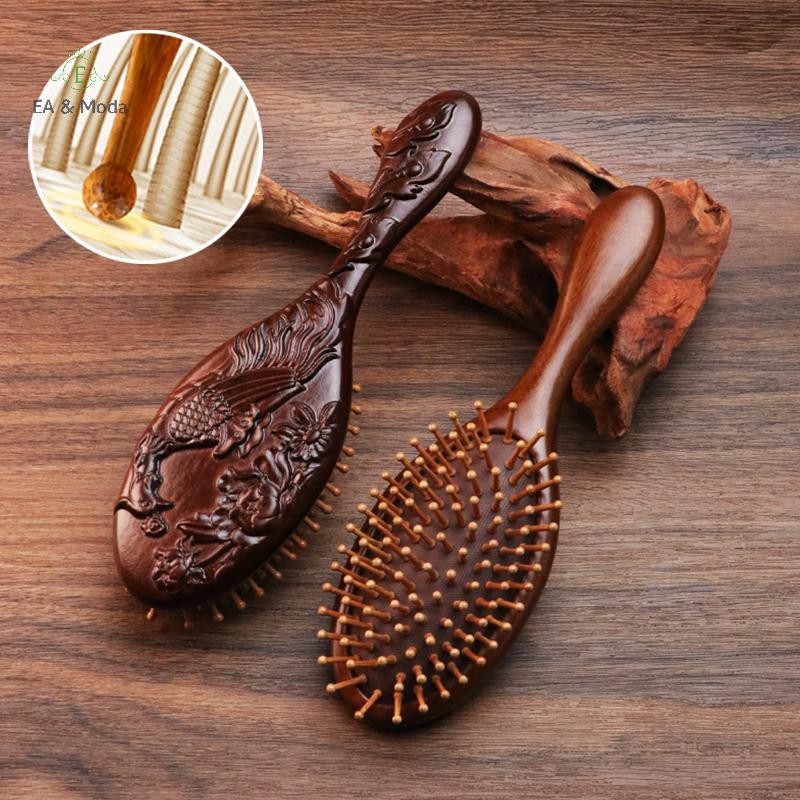 EA & Moda Sândalo Air Bag Massagem Pente Escultura De Cabelo Profissional Escova De Saudável De Alta Qualidade .