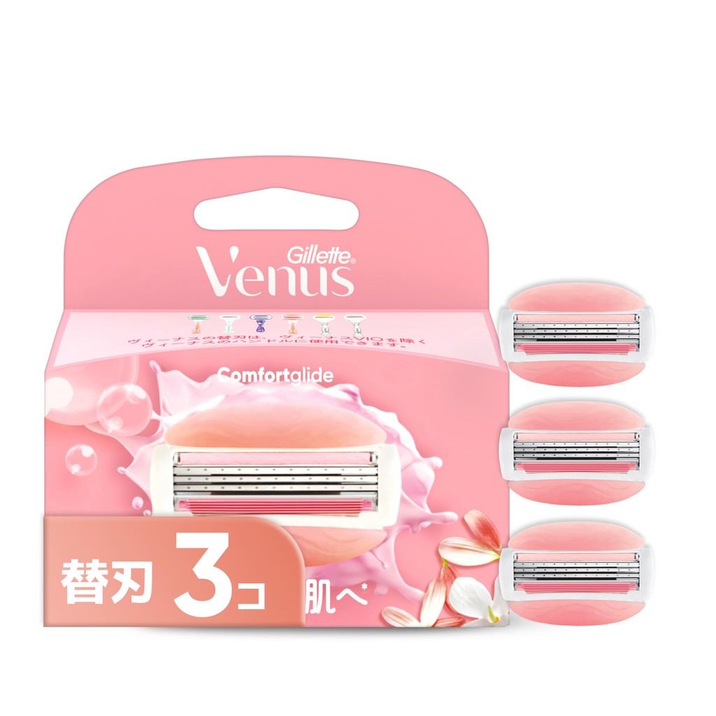 Gillette Venus Venus Venus Razor for Women White Tea Cheff para hidratante Skin 3 Substaction Blade Comfort Glide