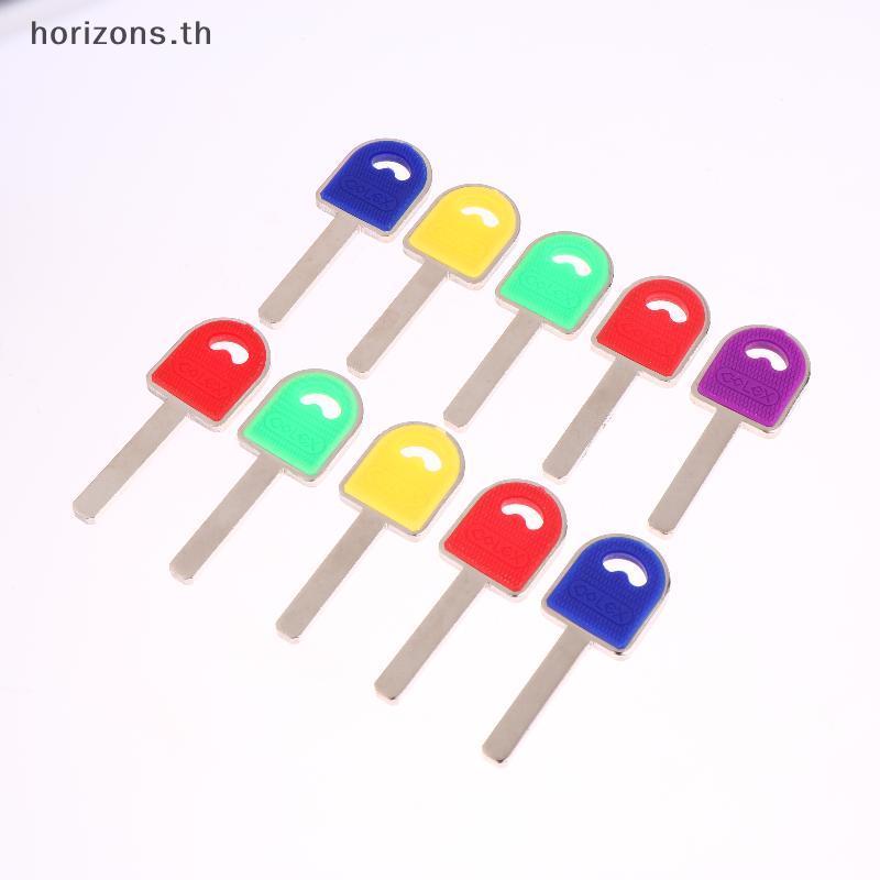 [B & H] 10 Pçs/Lote Chave Colorida Em Branco Sccessories Para Galpão/Corrente/Gate/Garage Fazendo Molde { th }