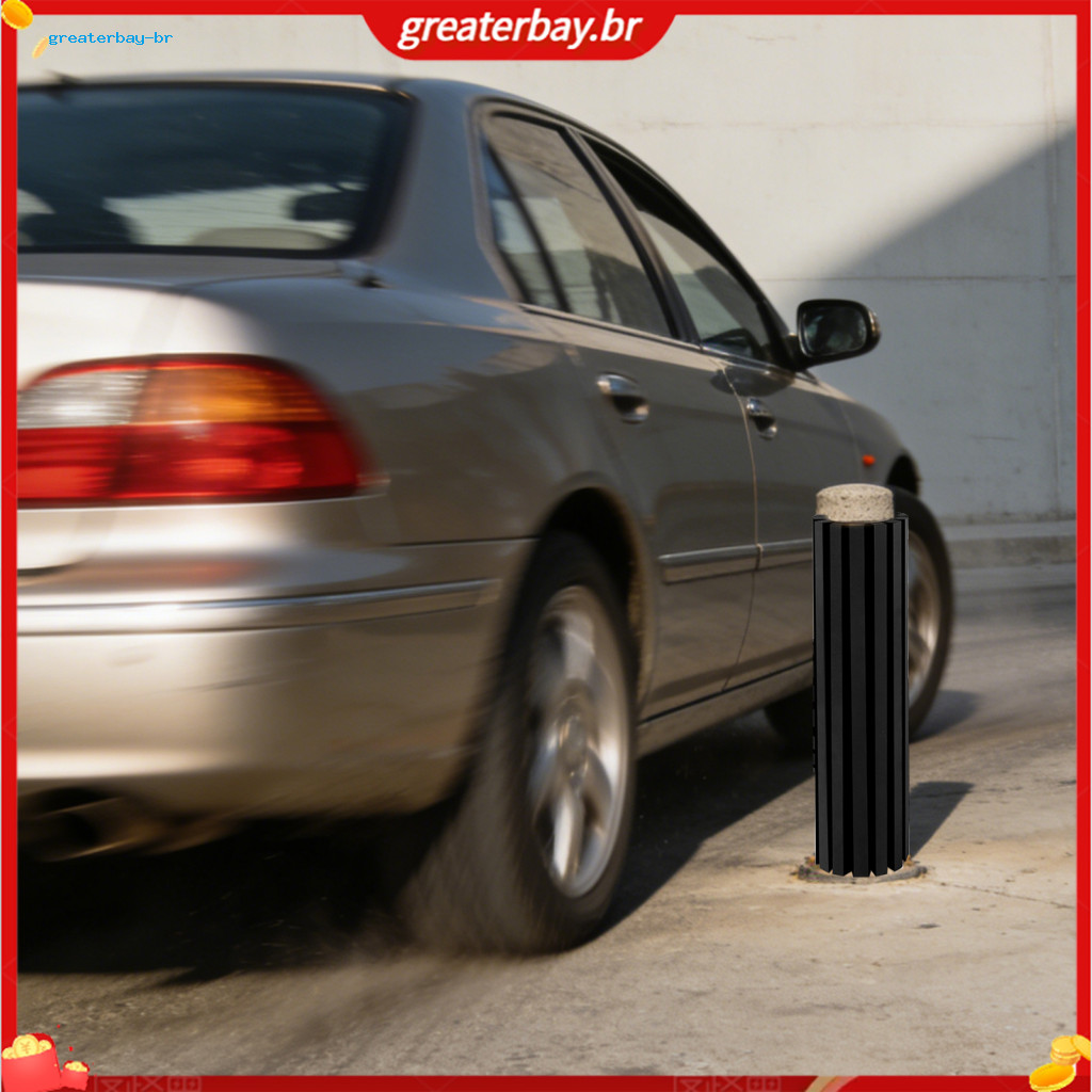 2pcs Black Eva Foam Garage Wall Protectors Self-adhesive Corner Guards Shock Absorbing Bumpers for Parking Lot Columns a