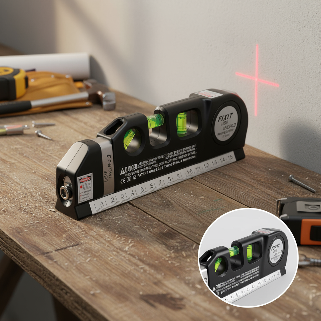 Nível a Laser Multifuncional com Cruzamento Preciso de Feixe Infravermelho para Projetos de Decoração