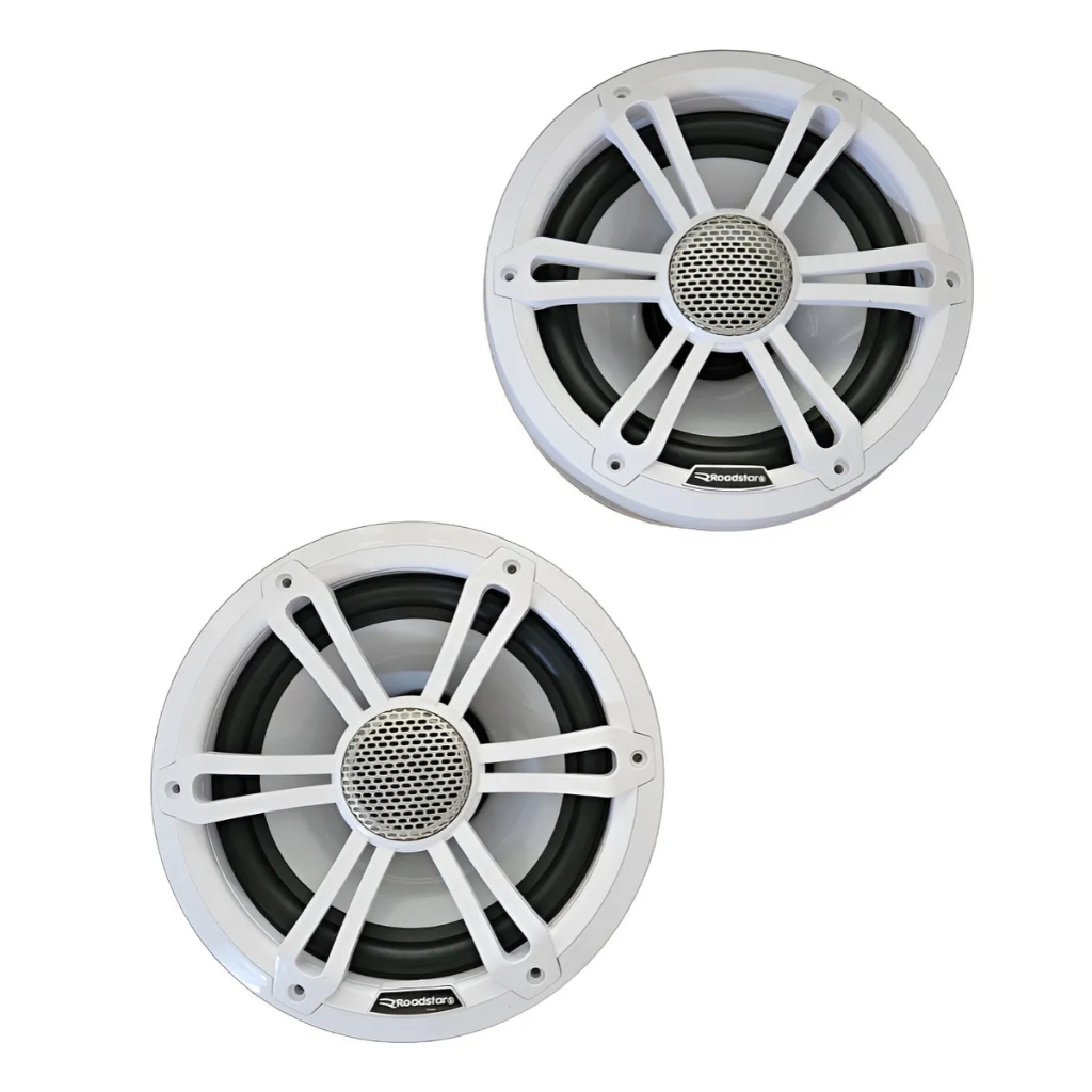 Par Alto Falantes 8' Náutico Roadstar 400w Tw.titânio Rs850m Branco