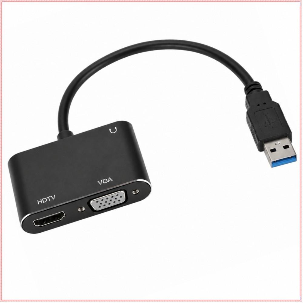 Adaptador USB Para HD VGA , Cabo Conversor De Vídeo Compatível Com Windows 1920x1080P @ 60HZ , Fêmea