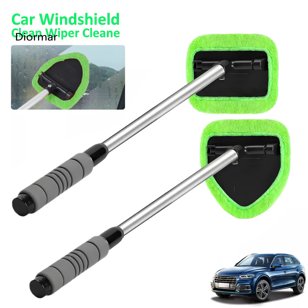 Windshield Tool Car Brush Glass with 180° Swivel Head Long Handle Cleaner for Rv Window Scrubber – Easy Reach for Sou