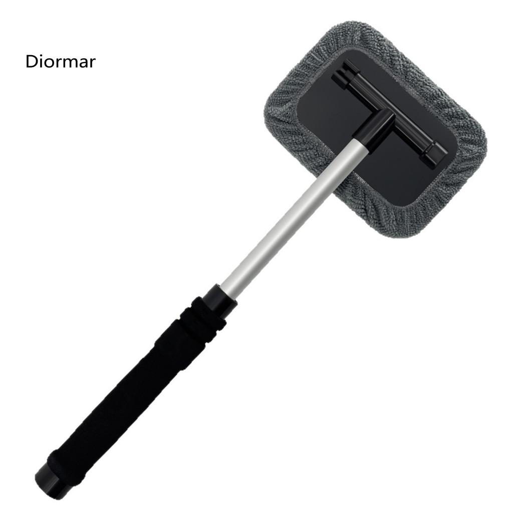Extendable Car Wash Wand Retractable Window Wiper Windshield Cleaner with Handle Rotating Microfiber Pads – Streak-fre