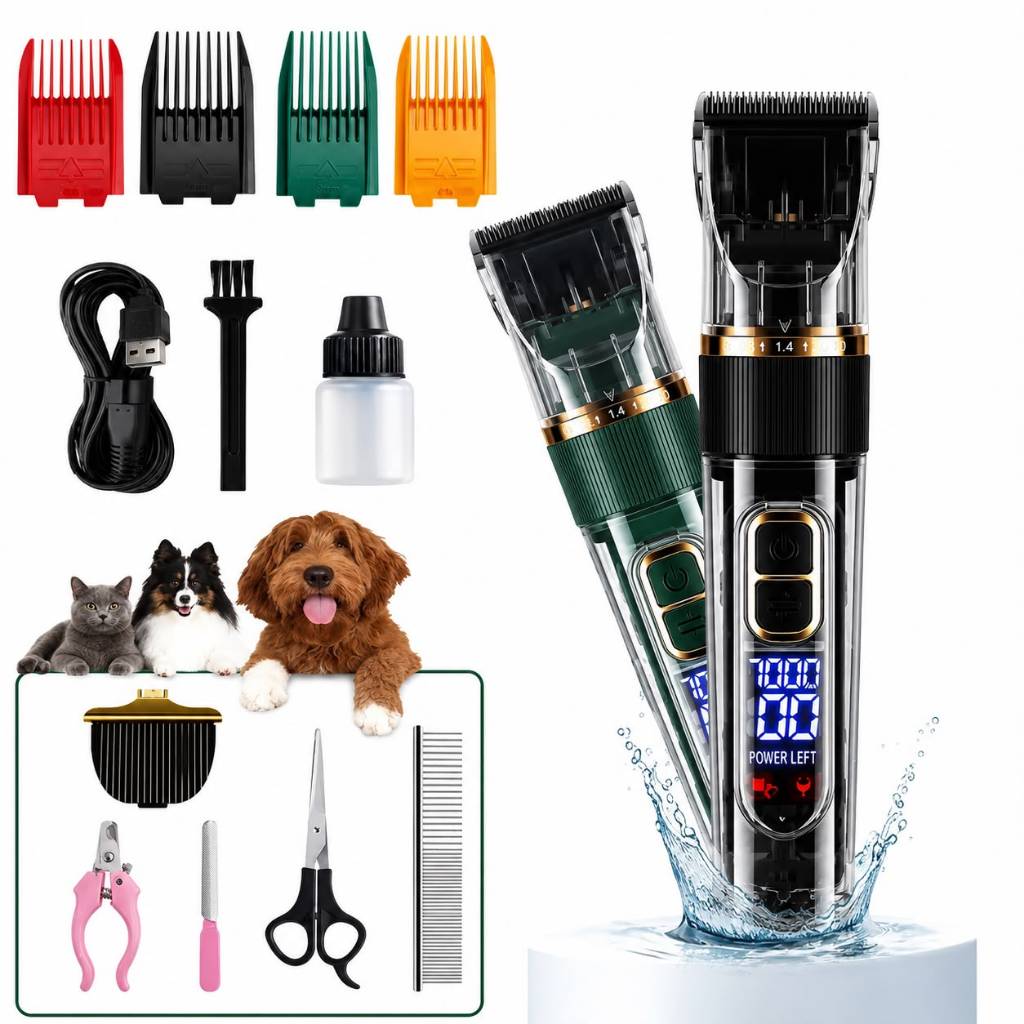 Máquina Para Tosar Cachorro Profissional Pet De Corte Cabelo Tosador de Cães Pet Hair Clipper Set