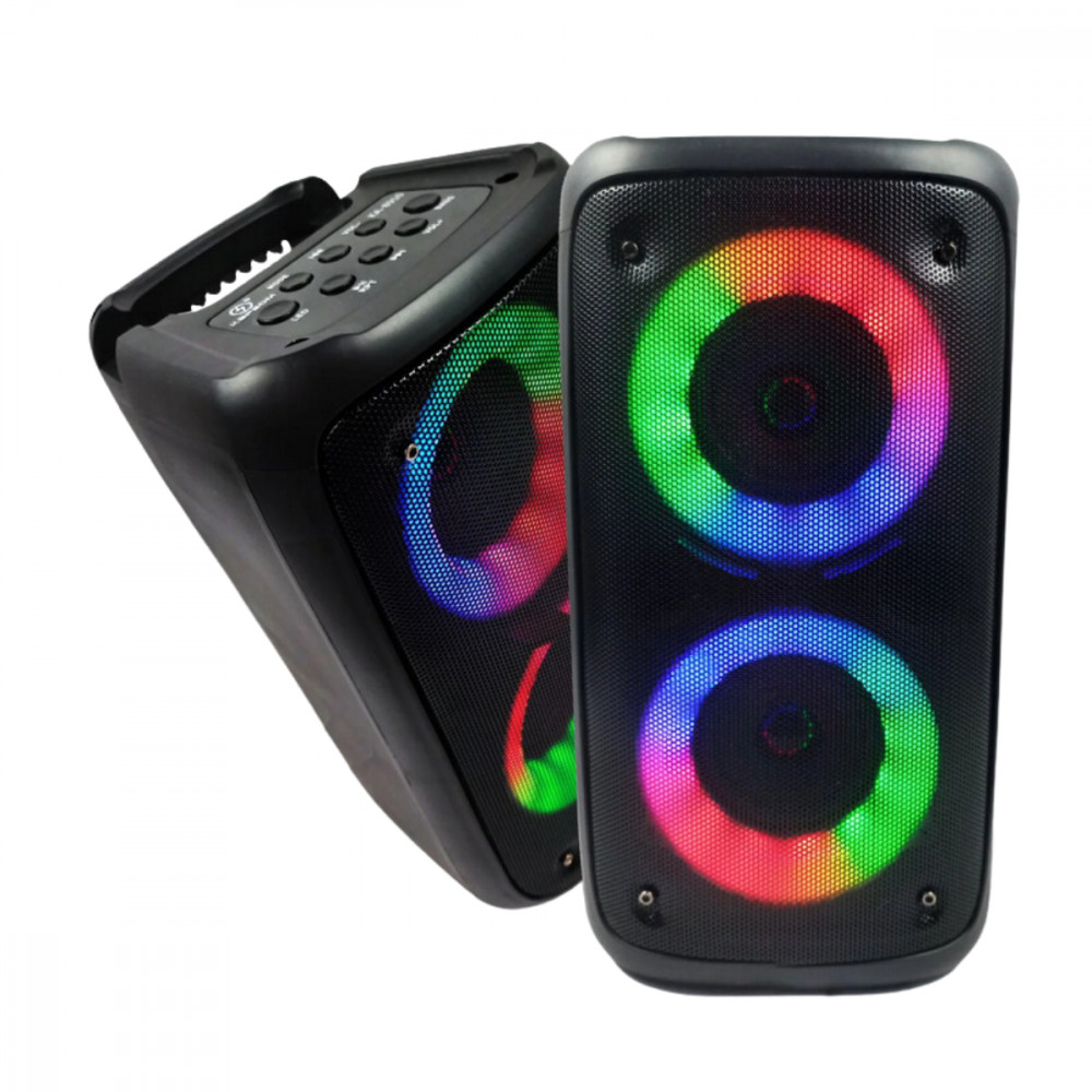Caixa de som LED Bluetooth Entrada Microfone P10