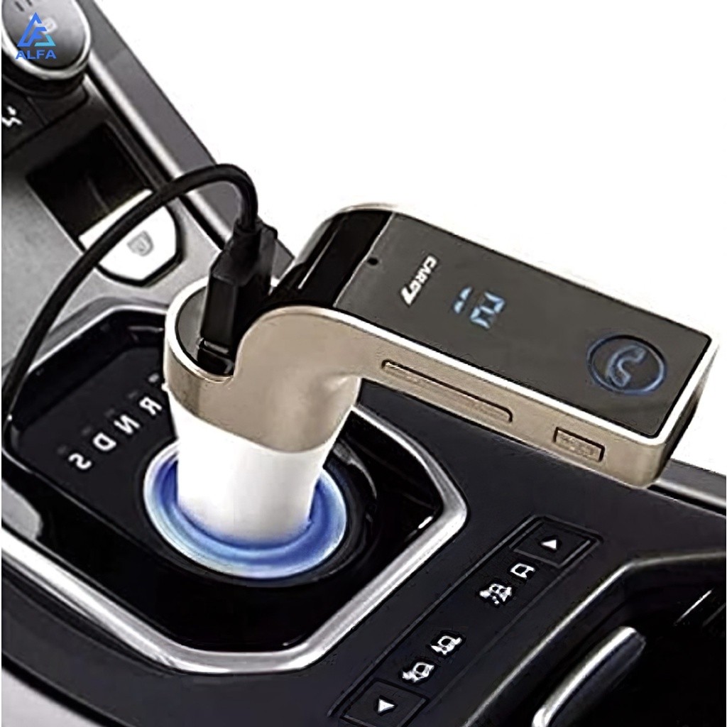 Transmissor Fm Bluetooth Carregador Para Carro Som Automotivo G7 Mp3 Viva Voz Microfone Integrado Adaptador Isqueiro