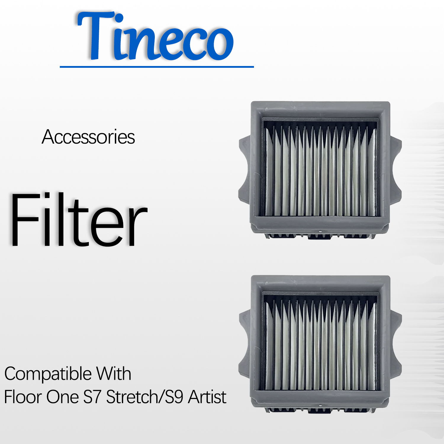 Compatível com Tineco Floor One S7 Stretch, S9 Artist Floor Washer, Filtro HEPA, Componente Sobressalente de Reposição