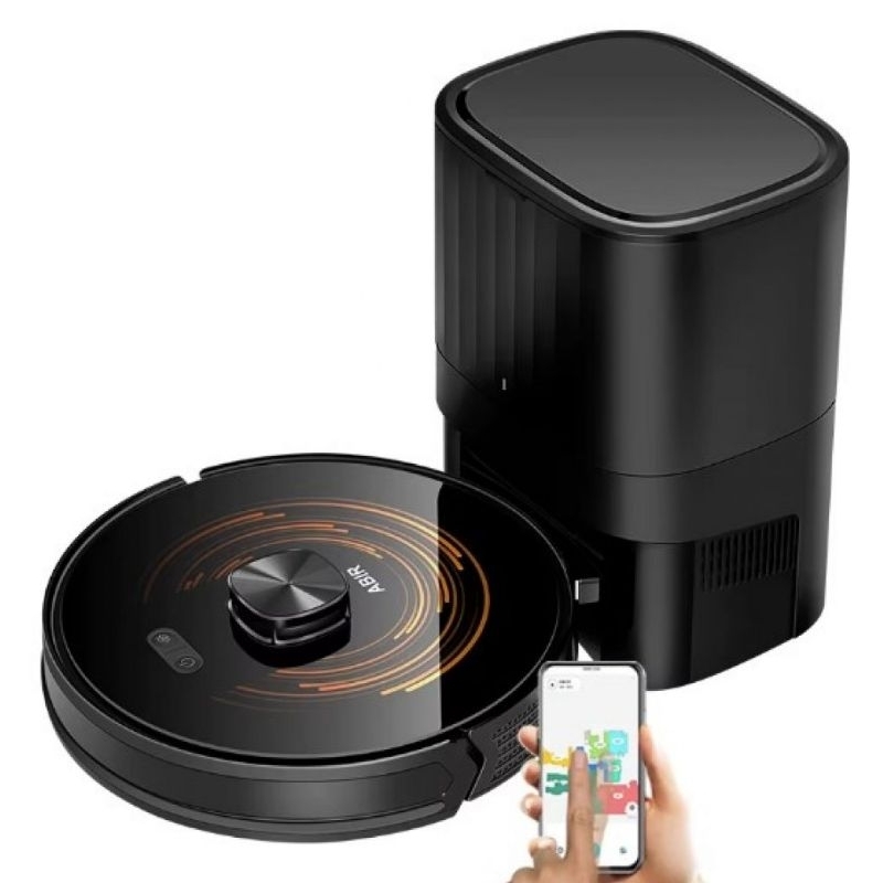 Robô Aspirador Abir K30 6500pa Base Autolimpante E Luz Uv