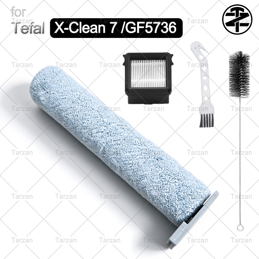 Para Tefal X-Clean 7 Wet & Dry Handstick GF5736 – Acessórios Aspirador E Esfregão 2 Em 1 : Escova Principal , Filtro