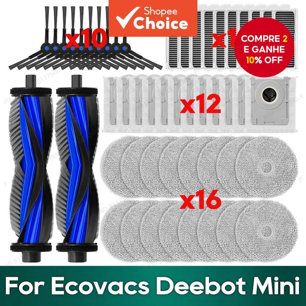 Compatível Para Ecovacs Deebot Mini Acessórios Escova Principal Filtro Hepa Saco De Pó Mop Pano Peças De Lateral De Repo