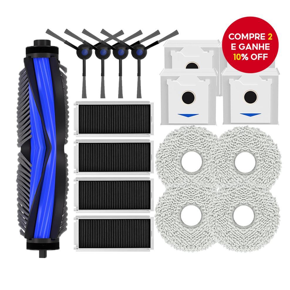 Acessórios De Vácuo Robô Escova Principal Filtro HEPA Saco Pó Para Ecovacs Deebot N30 Omni N30 Pro
