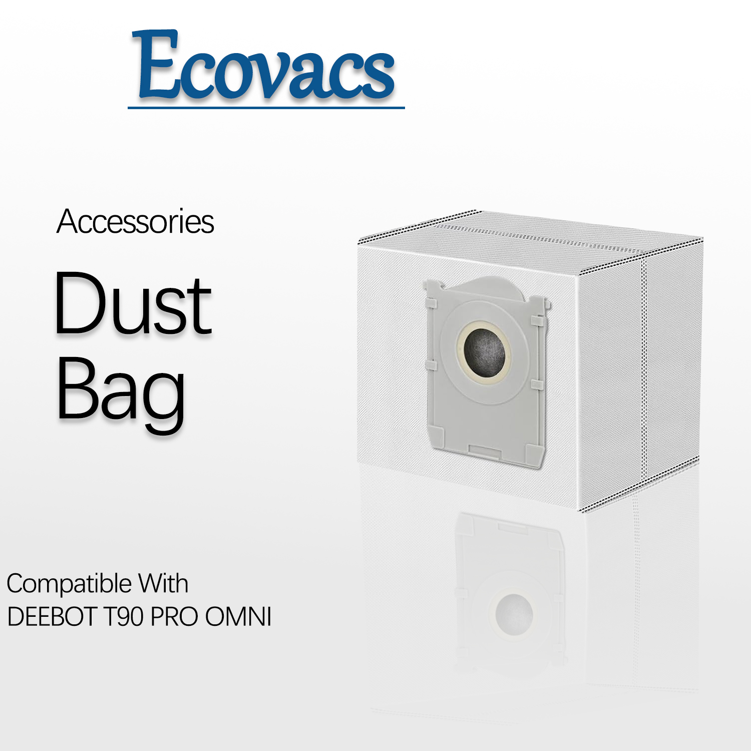 Compatível com Ecovacs DEEBOT T90 PRO OMNI Aspirador Robô, Substituição de Sacos de Pó e Acessórios de Reposição