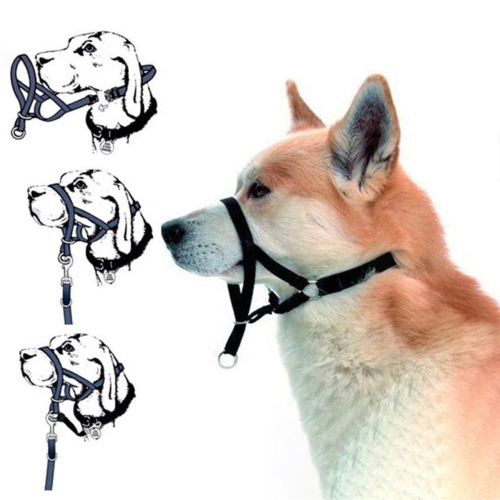 SVEICNA Pet Focinho Latido E Mastigação Treinamento Tração Mordida Bark Controlador Cães Evitar Morder Arnês