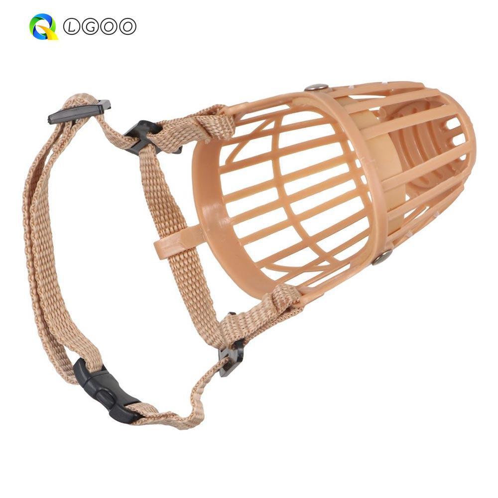 LGOO Dog Mask Bark Mesh Segurança Respirável Plástico Boca Grooming