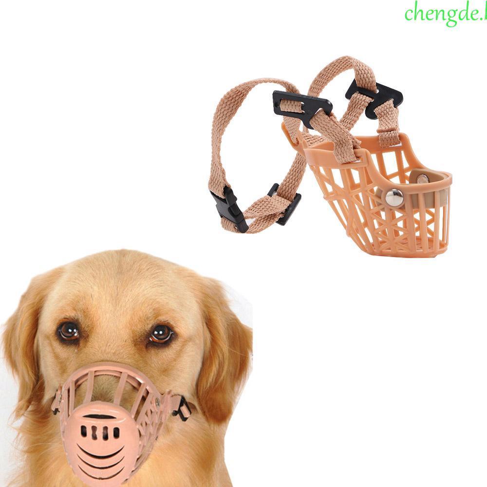 Máscara Para Cães Anti Stop Bite Bark Mesh-Mordida Plástico Boca Grooming