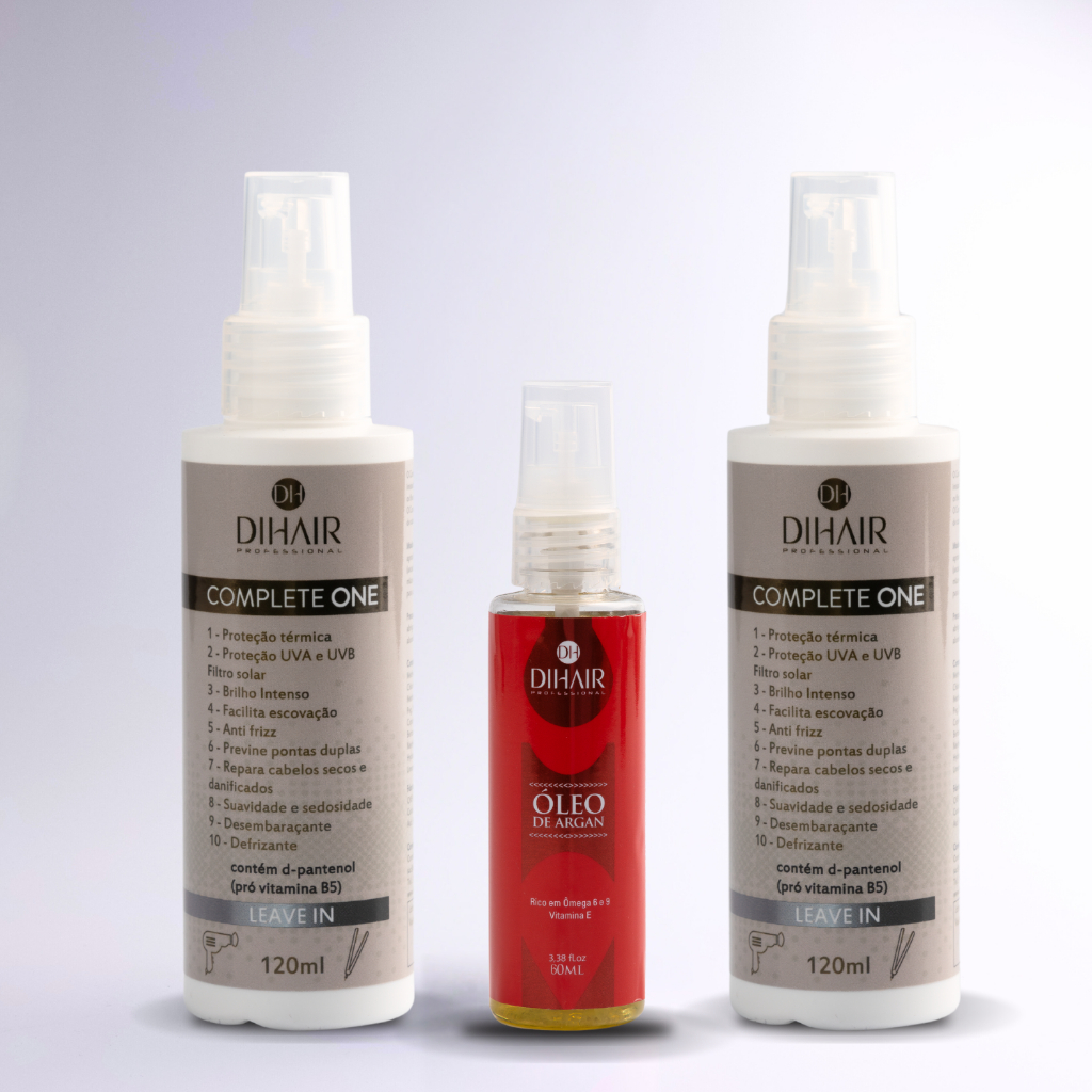 Protetor Térmico Complete One 2 Und + Óleo De Argan 60ml