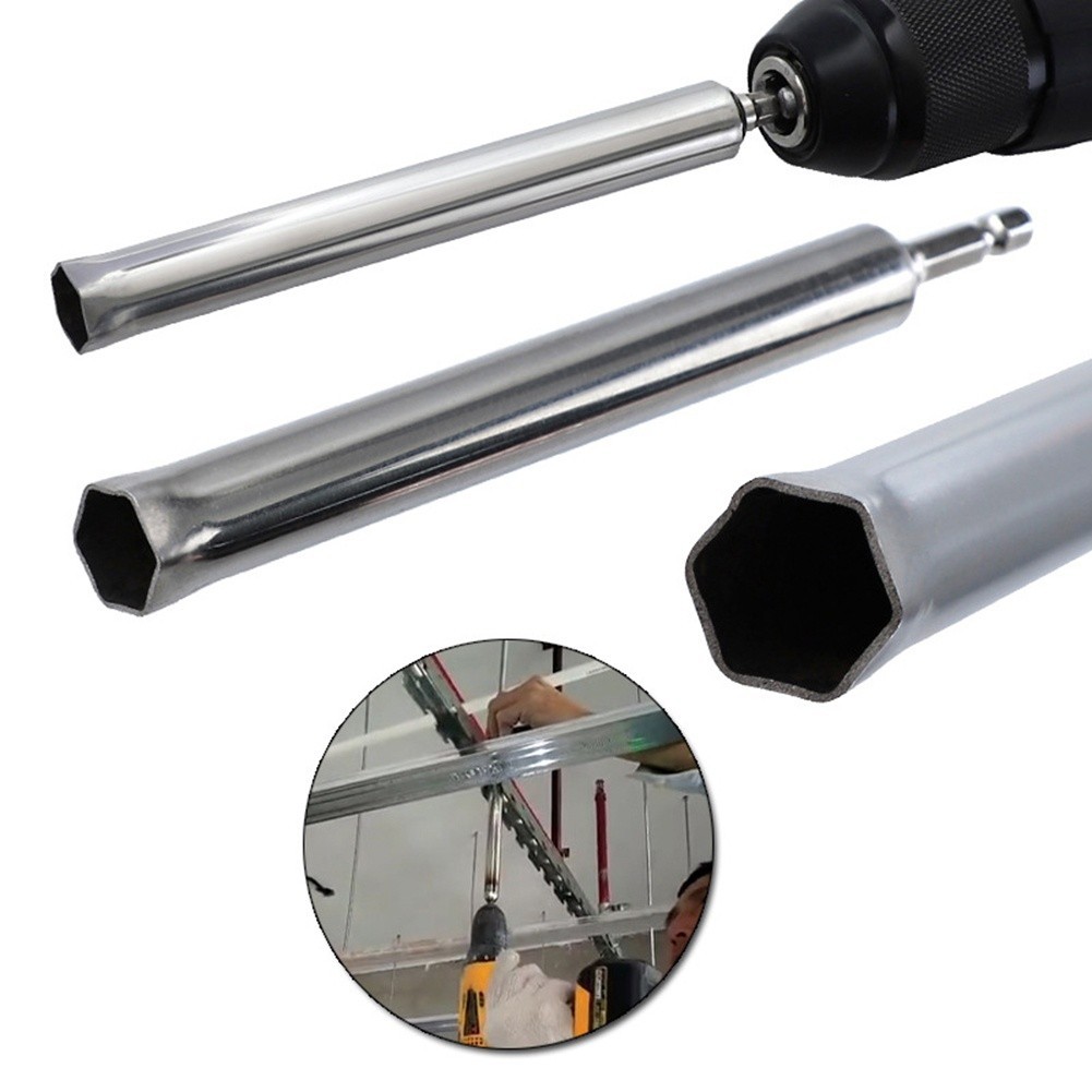 [SNME] 140MM Para Driver De Porca Elétrica Soquete Oco Com Haste Hexagonal Ajuste De Parafusos Longos Dutos