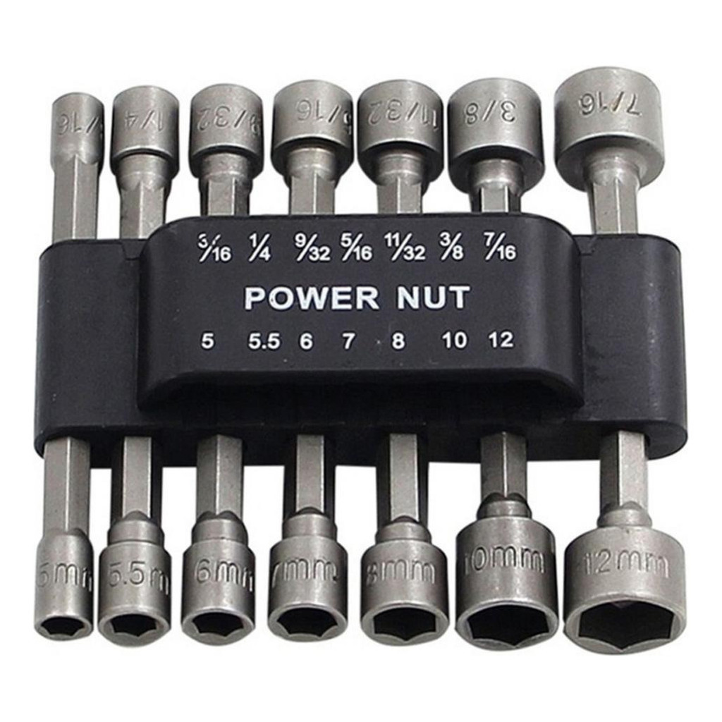 14 Brocas Porca Elétrica Driver Set Duplo Padrão Kit