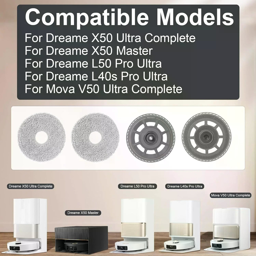 Dreame X50 Ultra Complete/X50 Master/L50 Pro/L40s Mova V50 Acessórios De Robô De Sucção Completos ,