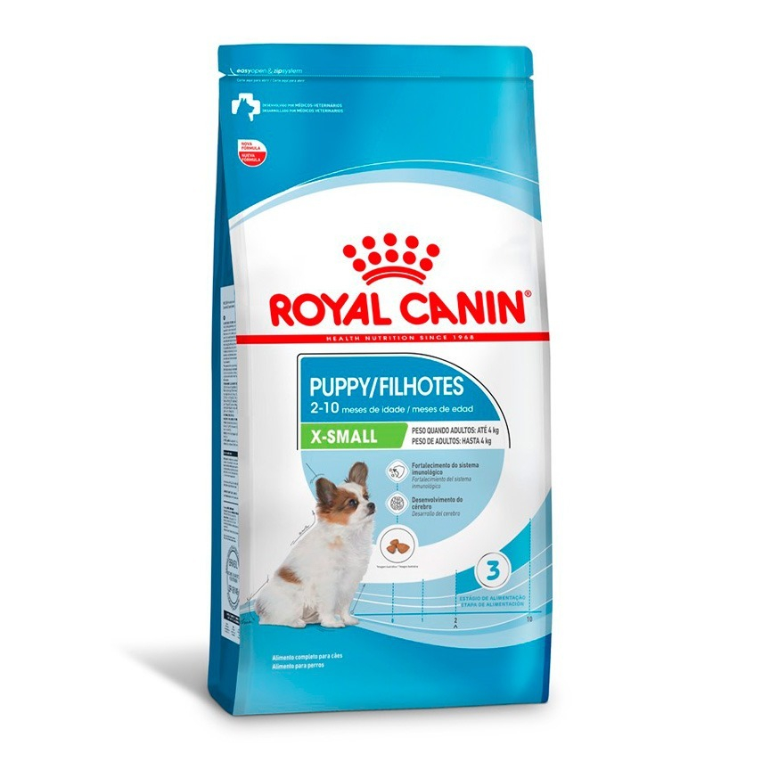 RAÇÃO ROYAL CANIN X-SMALL CÃES FILHOTES PORTE MINI 2.5KG