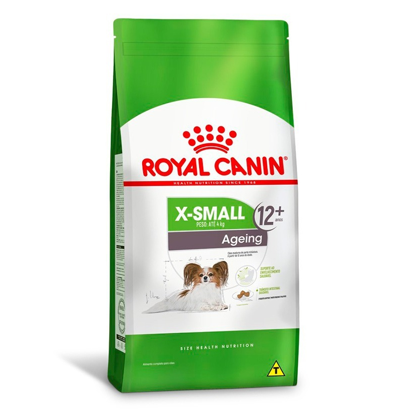 RAÇÃO ROYAL CANIN X-SMALL AGEING 12+ CÃES SENIOR PORTE MINI 1KG