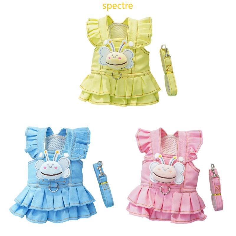 spe Bright Dog Harness Dress Trela Para Raças Pequenas Colete Treinamento Caminhada Atividades Ar Con
