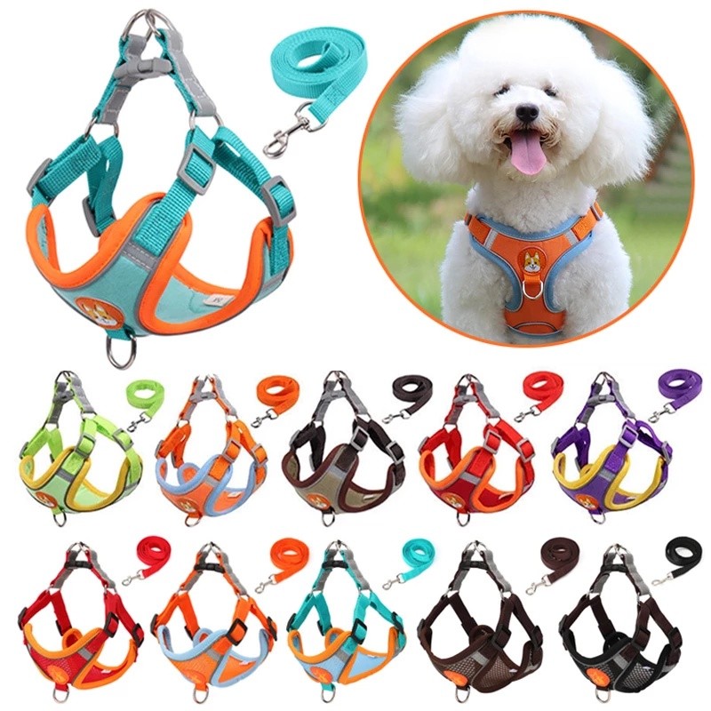 Petmall Dog Harness Filhote De Cachorro Colete Reflexivo E Respirável