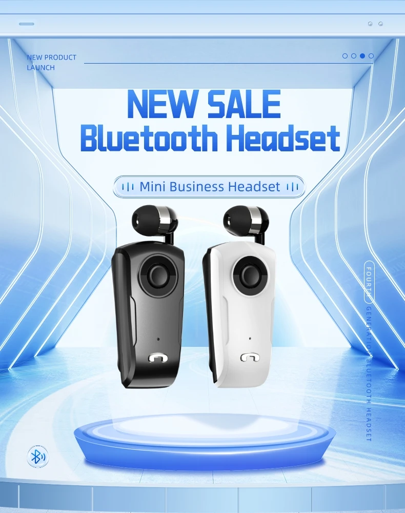 NEW S60 Business Portable Headset Study headphones Wireless Bluetooth Earphone Calls Vibration Remind F920 K55 K65 F580 F520