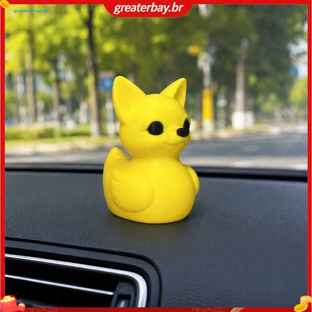 3d Printed Cute Figurines – Duck Cat Dog Lamb Desktop Ornaments for Office Home Decor Car Dashboard Accessories Fun an