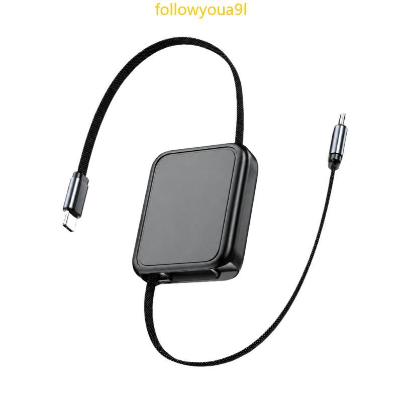 Fol Travel and Desk Tipo C Cabo De Carregamento 1M Pull-Out Para Design Com Revestimento De Tecido Classificação De Ener