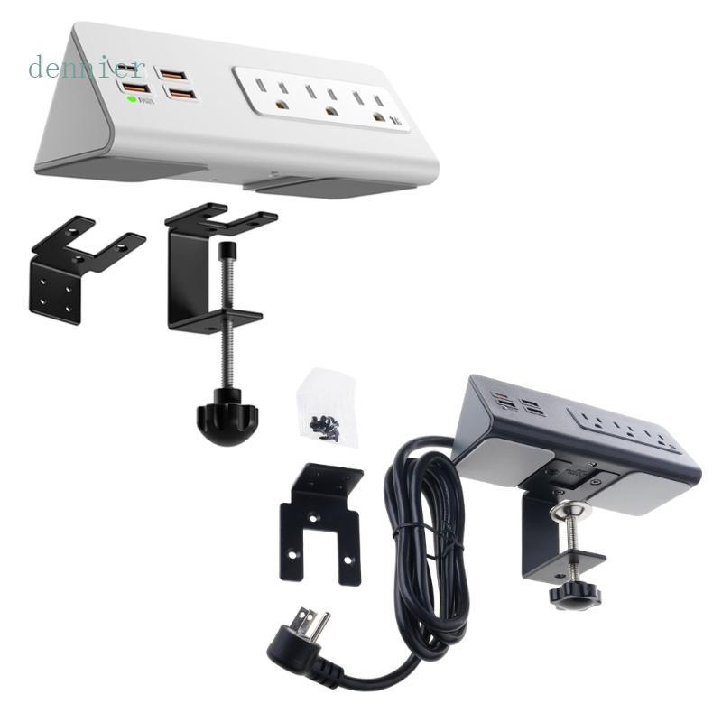 Den Nightstands Desk Clamp Power Strips USB C E Tomadas 3AC Para Mesa Escritório Centro
