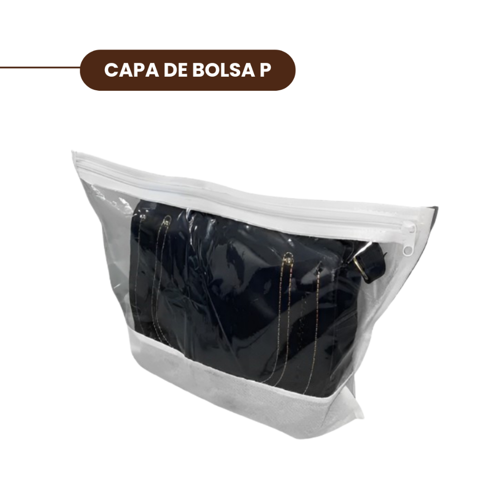 Capa Protetora Transparente Resistente Para Bolsas P