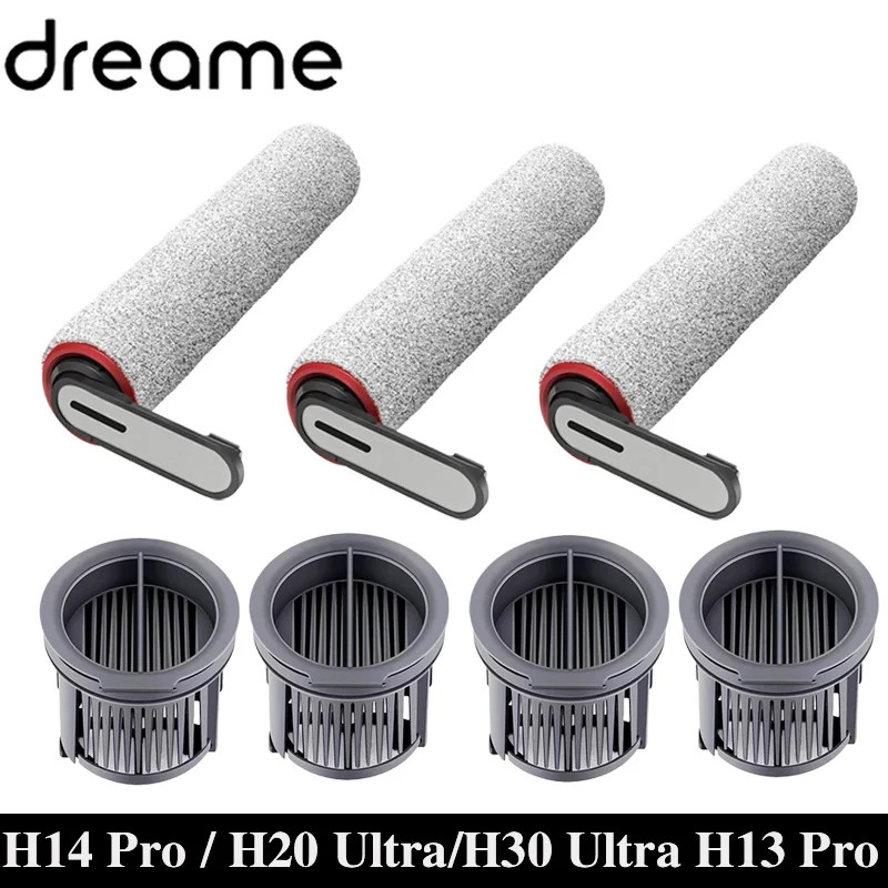 Dreame H14 Dual/H14 Pro/H20 Plus Ultra/H30 Aspirador De Pó Rolo Acessórios De Filtro Hepa