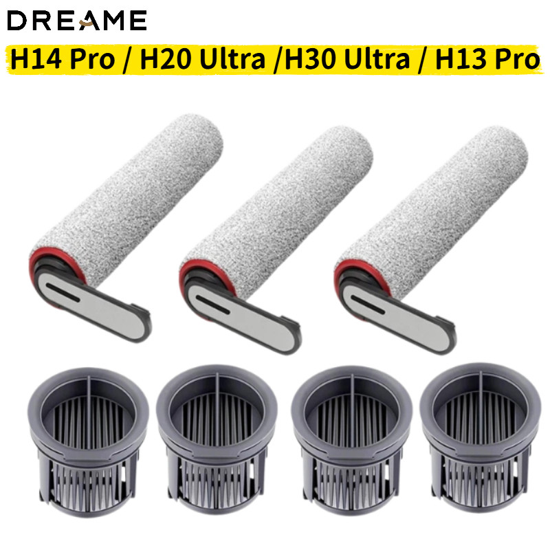 Dreame H14 Dual/H14 Pro/H20 Plus Ultra/H30 Aspirador De Pó Rolo Filtro Hepa