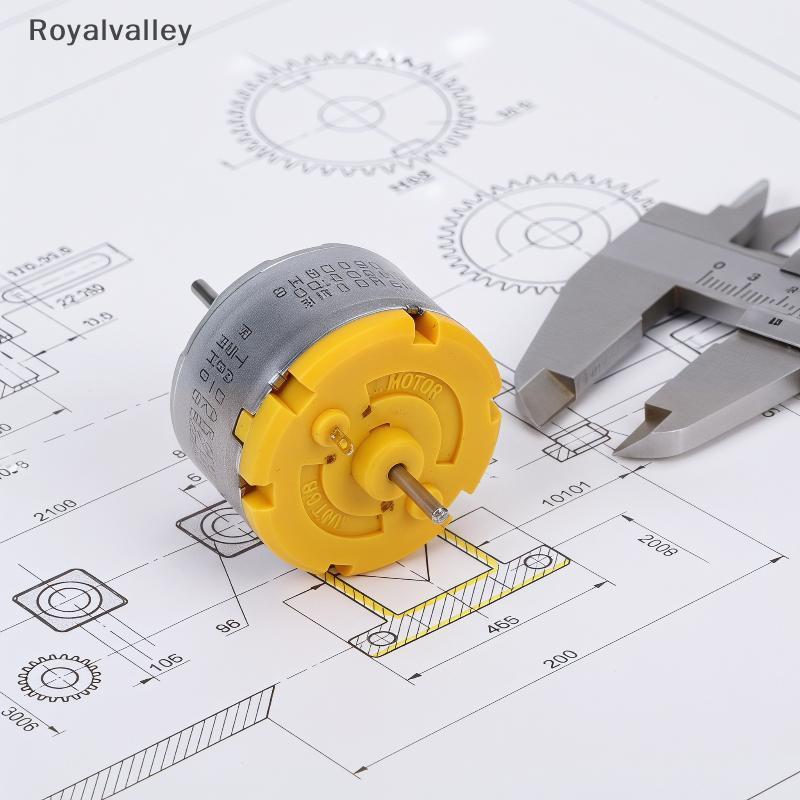 [Royalvalley] Motor DC De 32 Mm De Diâmetro RC500-KW/16260 6V 9V 12V Mini Eixo Redondo Para Peças De Máquinas De Venda A