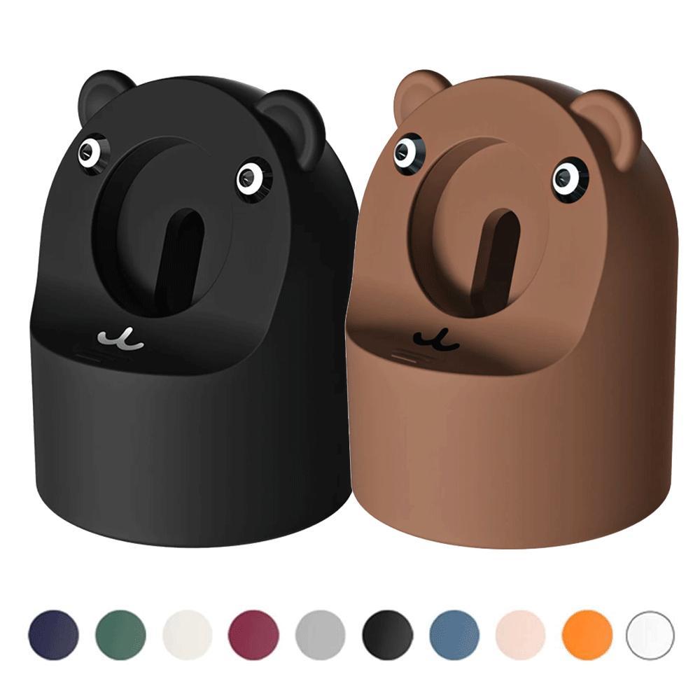 Suporte De Doca De Silicone Em Forma De Urso Carregador Para Apple Watch iWatch Series 10 9 8 7 6 5 4 3 2 1 SE Ultra 49m
