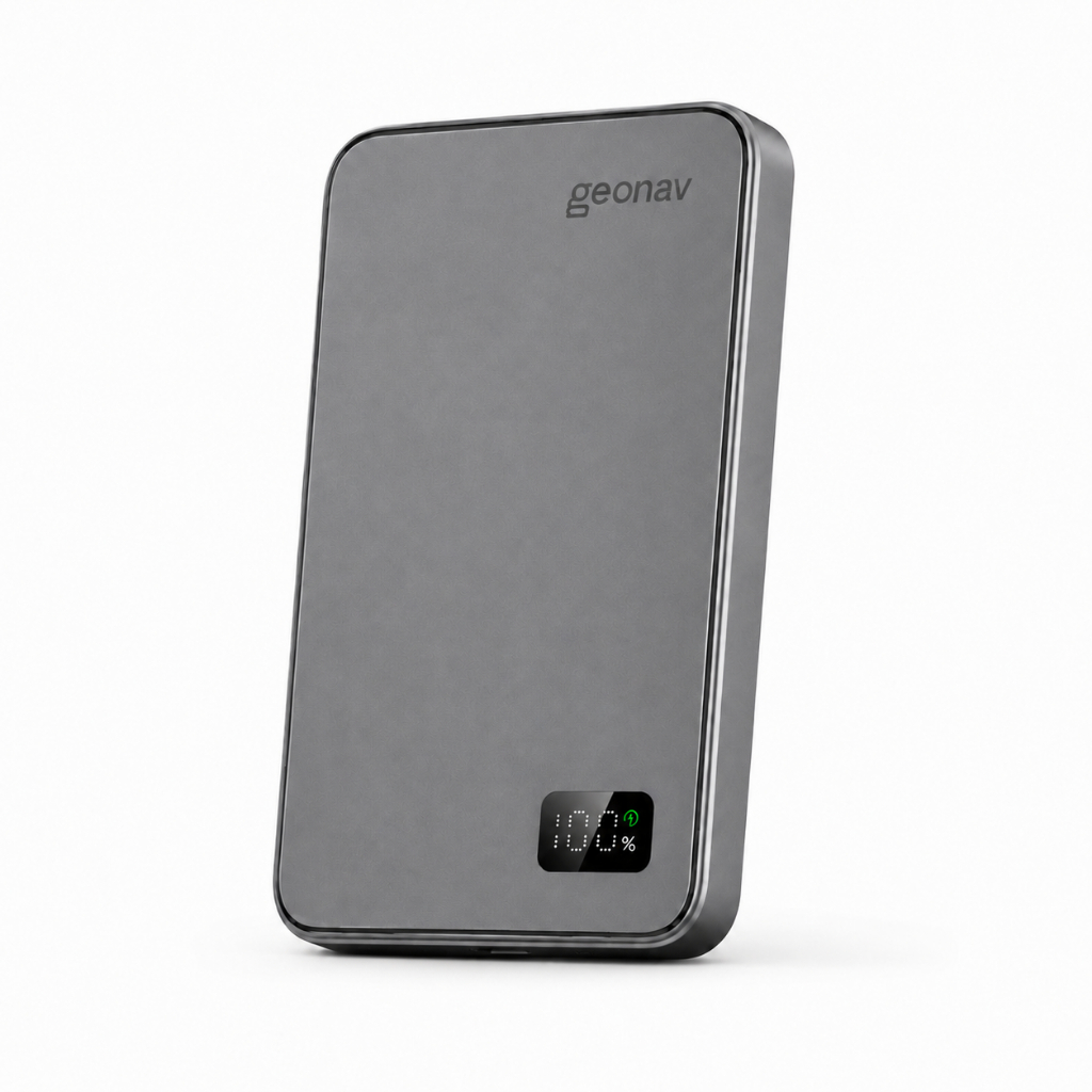 Power Bank Indução Geonav PB10KALMAGSG-PB 10.000MHA com Magsafe Cinza