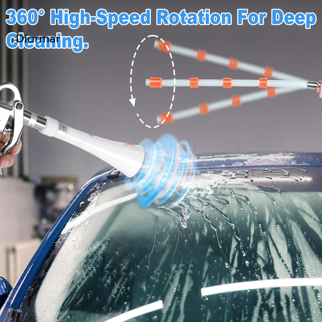 Powerful Airflow Cleaner Car Tool High Pressure Air Blower with Trumpet Nozzle – Efficient Detailing Dryer for Surface